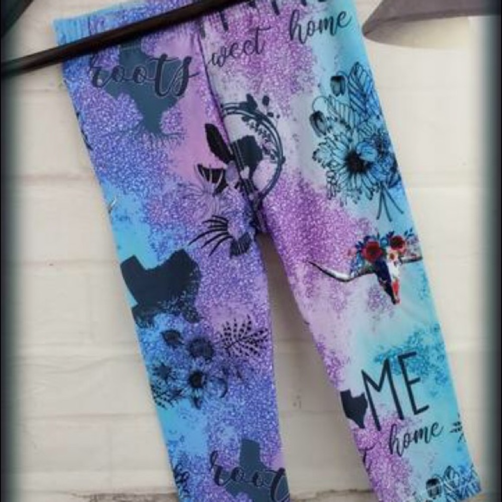 Homes sweet home Texas Leggings